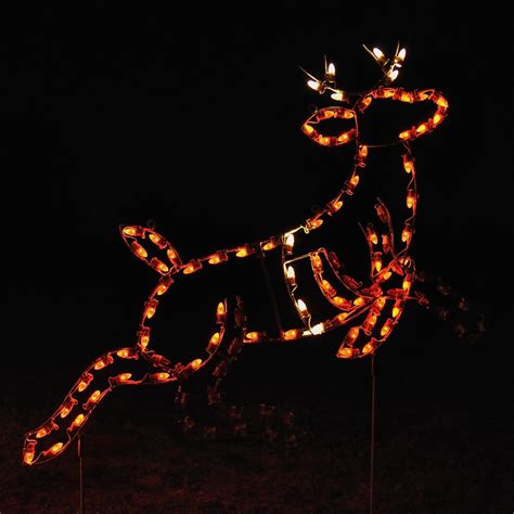 Holiday Lighting Specialists 4.67-ft Animated Reindeer Outdoor ...