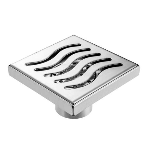 Bathroom Shower Drain Grate Waste Full Stainless Steel Square PS Series ...