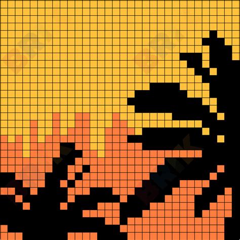 Sunset 1 Pixel Art – BRIK