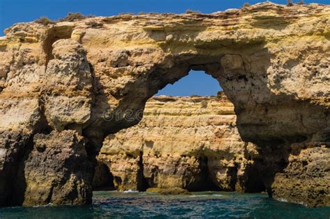 Coastline Algarve Portugal stock image. Image of lagos - 130417607