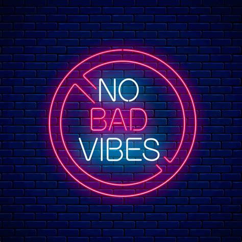 Custom Made Neon Signs, No Bad Vibes Neon Sign, LED Business Sign in ...