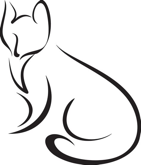 Fox Head Outline - ClipArt Best