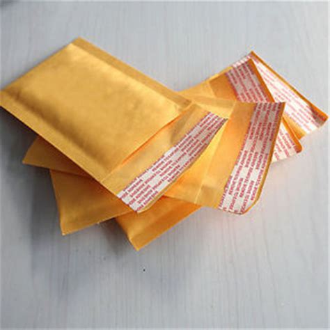 Eco Friendly Kraft Shipping Envelopes With Bubble Wrap Inside Custom Size