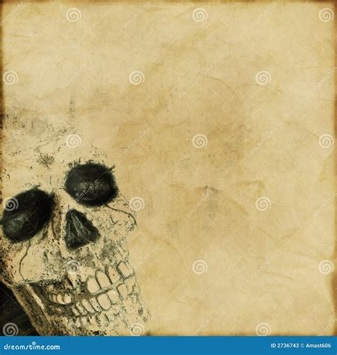 Grunge skull background stock image. Image of parchment - 2736743