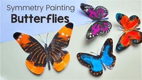 How To Make Butterfly With Symmetry Painting Easy Art Ideas For Kids