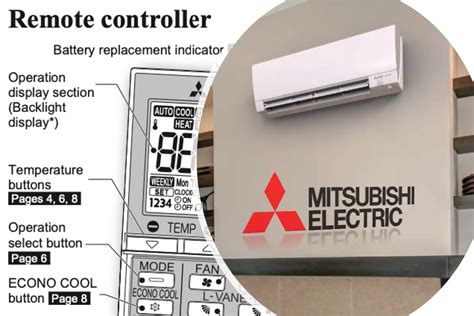 Mitsubishi Mr Slim Air Conditioner Remote Control Symbols In Sale ...