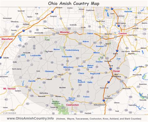 Ohio Amish Country | Area Map & Information