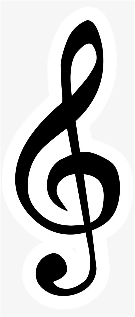 Music Notes Transparent Png Image Web Icons Png - Clip Art Treble Clef ...