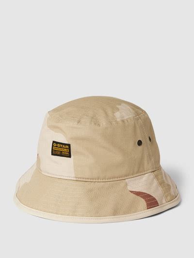 G-Star Raw Bucket Hat mit Camouflage-Muster (beige) online kaufen