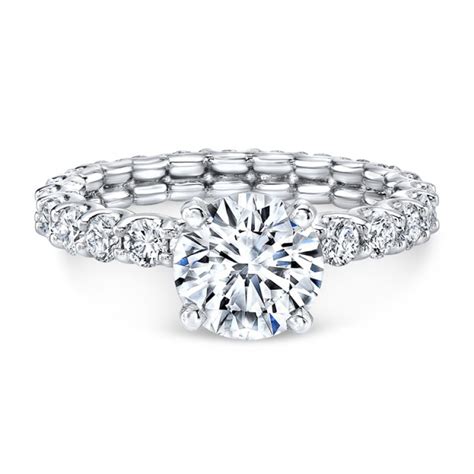 Floating Diamond Eternity Ring - Engagement Rings - Bridal