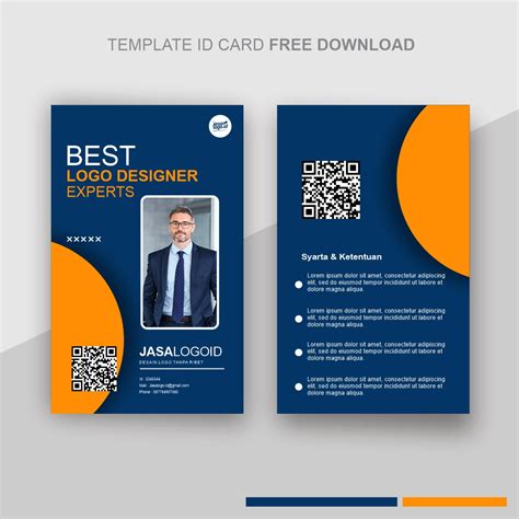 Id card template CDR Free Download - Jasalogo.id