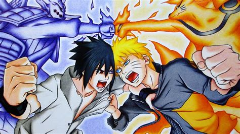 Naruto Vs Sasuke Drawing at GetDrawings | Free download