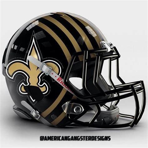 New Orleans Saints helmet New Nfl Helmets, Football Helmet Design ...