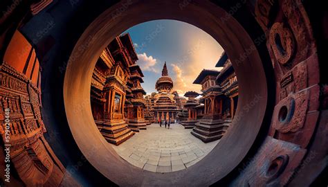 Traditional Nepali Architecture at Kathmandu in Nepal Stock ...