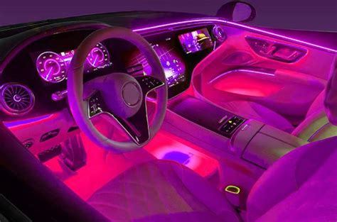 pink car interior | Pink car interior, Car led lights interiors, Pink ...