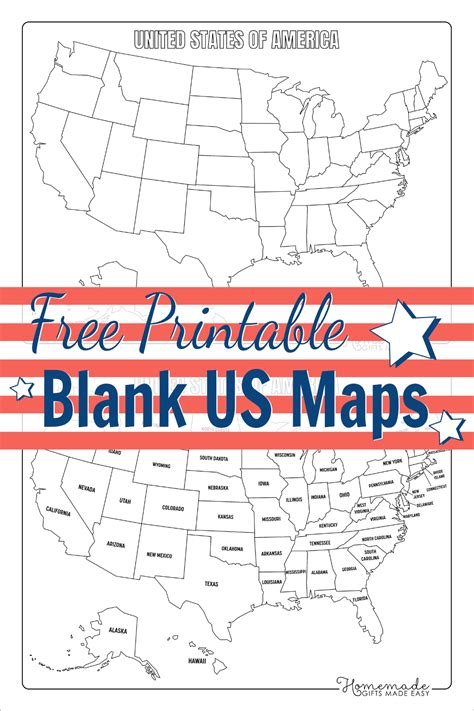 free printable maps blank map of the united states us map printable us ...