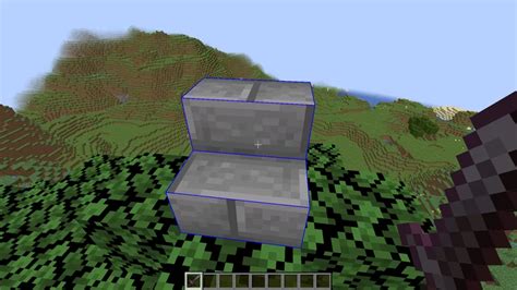 Blue Block Outline Minecraft Texture Pack