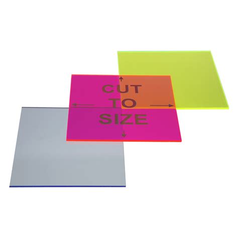 Cut-to-Size Fluorescent Color Acrylic Sheet - Cast | ACME Plastics, Inc.