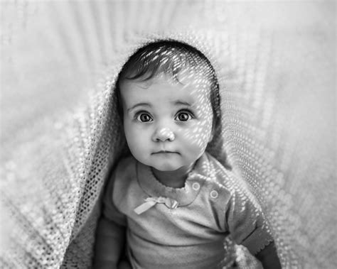 Black And White Portraits Of Babies