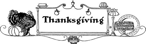 Vintage Thanksgiving Banner Clip Art! - The Graphics Fairy