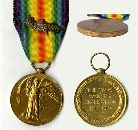 First World War Service Medals - Allied Victory Medal, 1919