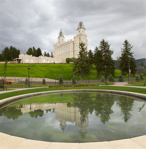 Manti Utah Temple Pond