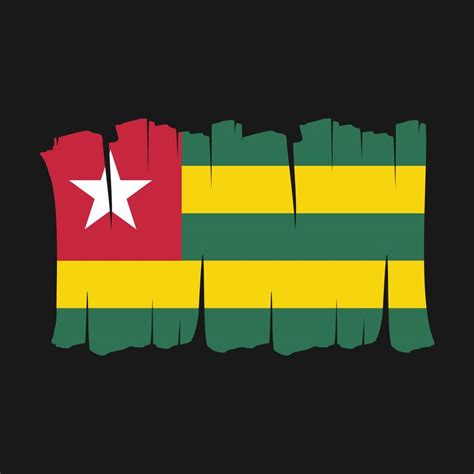 Togo Flag Brush 19466626 Vector Art at Vecteezy