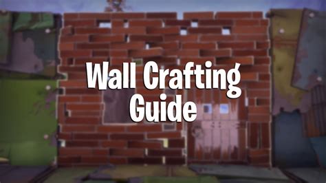 Fortnite Battle Royale: Wall Designs & Building Guide - PwrDown