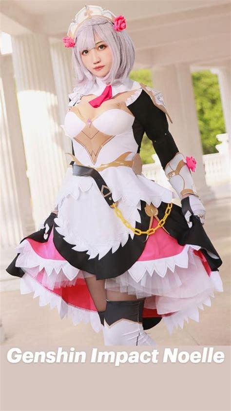 Genshin Impact Noelle Cosplay Dress | Cosplay costumes, Y2k aesthetic ...