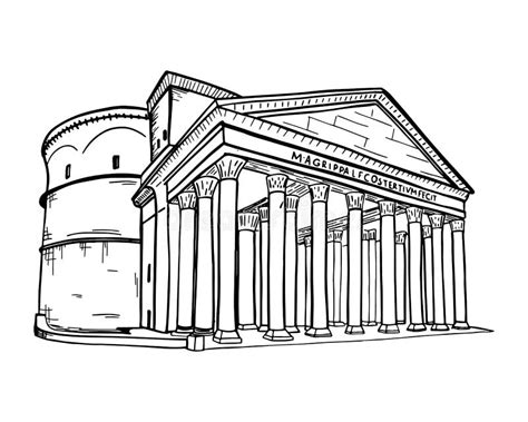 Pantheon Sketch Stock Illustrations – 182 Pantheon Sketch Stock ...