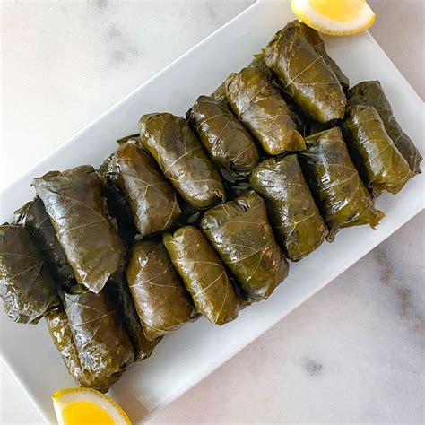 Vegetarian Stuffed Grape Leaves - Heart Healthy Greek