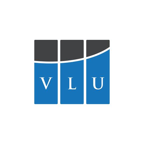 VLU letter logo design on WHITE background. VLU creative initials ...