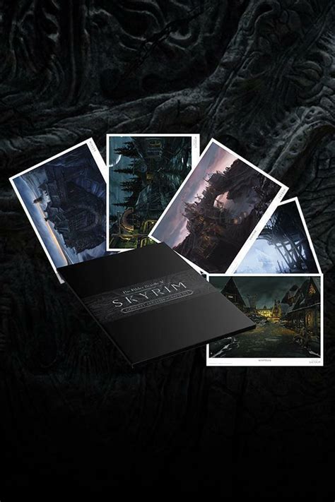 Skyrim The Elder Scrolls Concept Art collection x5 Lithograph Poster ...