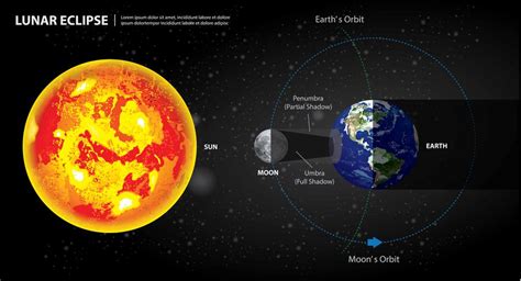 Lunar Eclipses Sun Earth and Moon Vector Illustration 569229 Vector Art ...