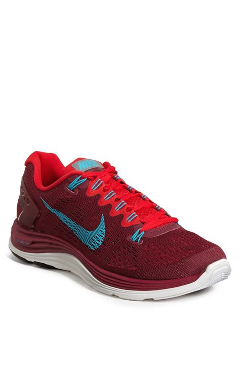 Nike Lunarglide 5 Running Shoe in Red for Men (Red/ Gamma Blue/ Red ...