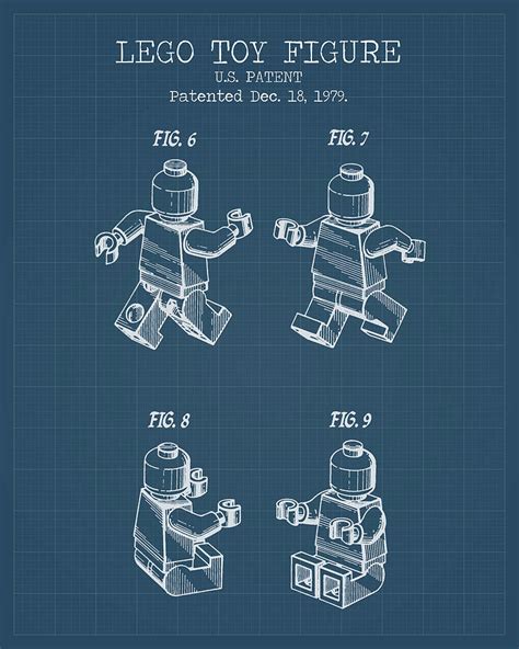 Lego toy blueprints Digital Art by Dennson Creative - Fine Art America