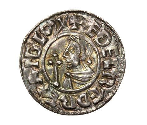 Aethelred II 'the unready' 978-1016AD Silver Crux Penny Ceolnoth ...