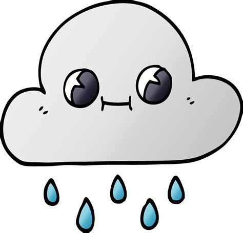 cartoon doodle rain cloud 12153936 Vector Art at Vecteezy