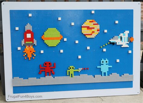 LEGO Wall Building Ideas and Printable Building Cards - Frugal Fun For ...