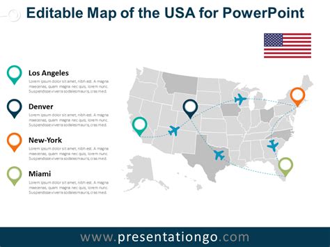 Usa Map For Powerpoint – Map Vector