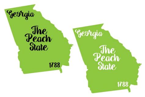 Georgia - State Nickname - SVG PNG EPS Graphic by Studio 26 Design Co ...