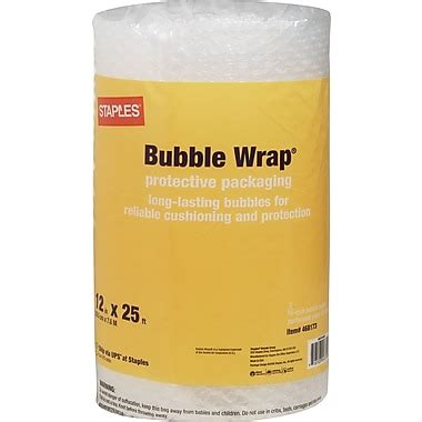 Staples® 3/16" Bubble Roll, 12"x25' (27161) | Staples®