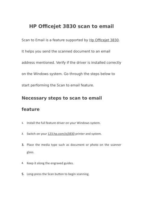 HP Officejet 3830 Scan to email | 123.hp.com/oj3830 by Sandra Cisneros ...