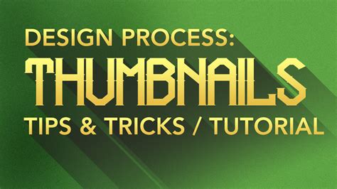 Design Process: YouTube Thumbnails (Tips & Tricks / Tutorial) - Evan Eckard