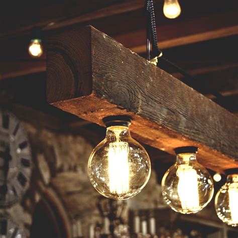 Reclaimed Wood Beams Best DIY • iD Lights