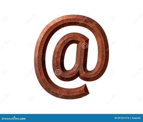 Symbol made of rusty metal stock illustration. Illustration of metallic ...