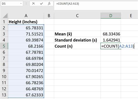 Standard deviation in excel phstat2 - wesstandard