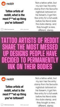 Tattoo Artists Of Reddit Share The Most Messed Up Designs People Have ...