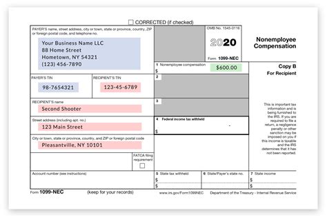 The New 1099-NEC IRS Form for Second Shooters & Independent Contractors ...