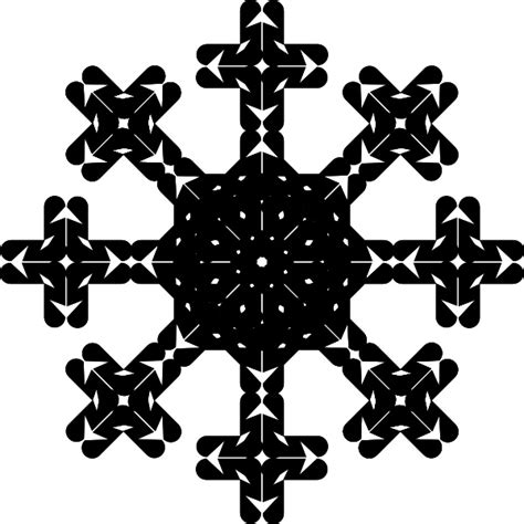 Snowflake clip art Free vector in Open office drawing svg ( .svg ...